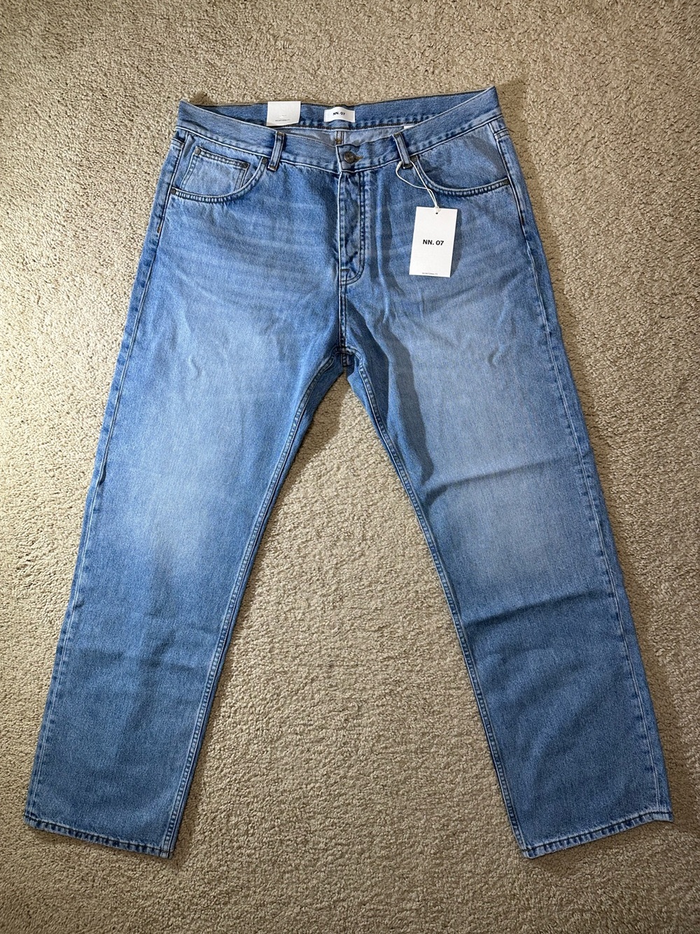 NN. 07 Sonny Straight Leg Regular Fit Jeans Organic Cotton Denim Men Size 38x34